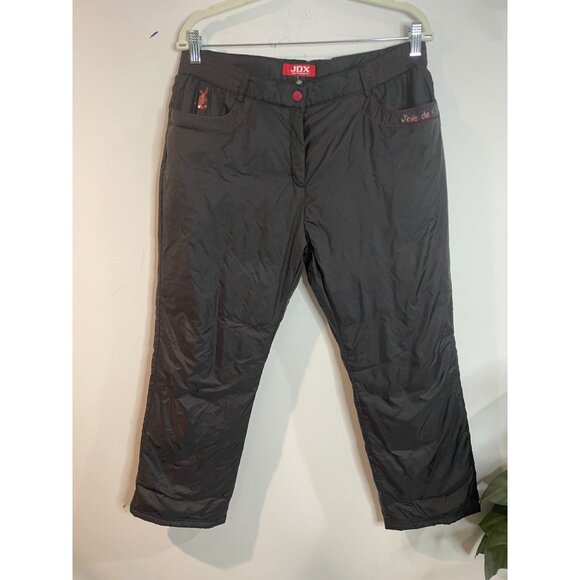JDX Multisports Black Snowboard Snow Pants With Red Stitching & Bunny Logo - Picture 16 of 16